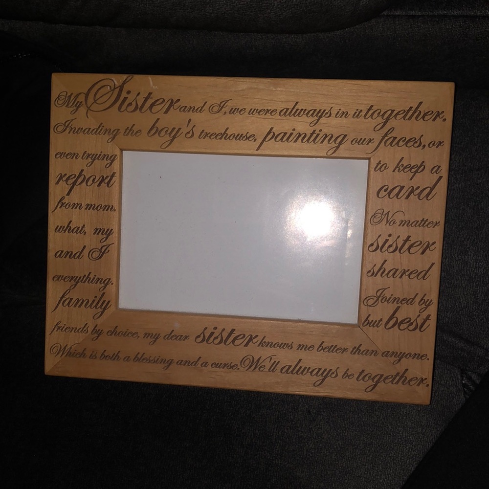 Wooden picture frame